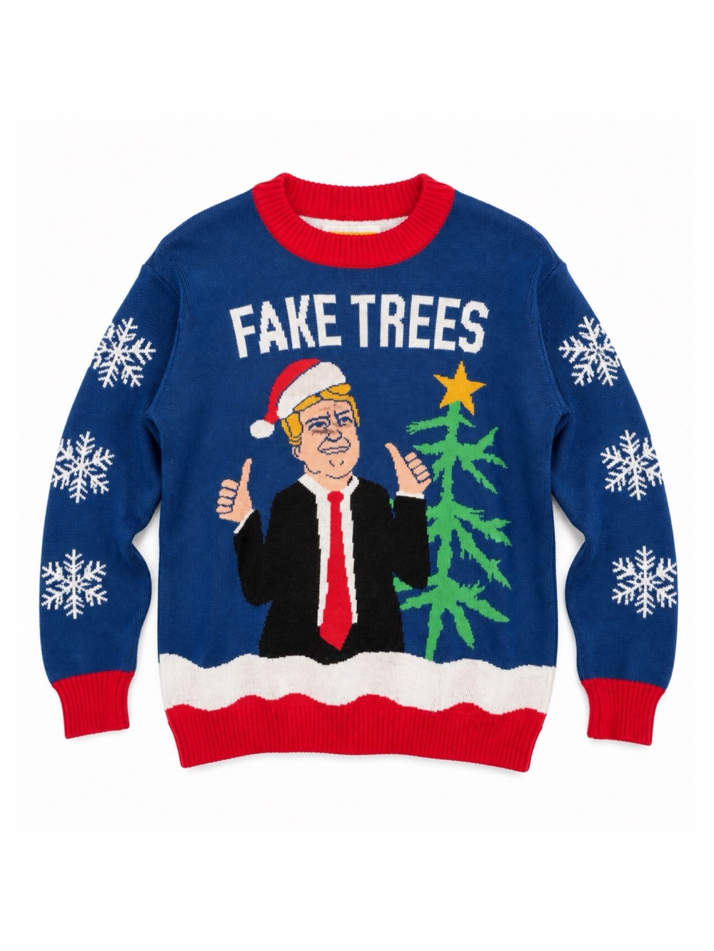 Tipsy Elves Trump Fake Trees Christmas Holiday Sweater